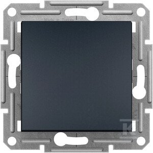 slomart Enopolno stikalo, brez okvirja, vijačni priključki, antracit Asfora