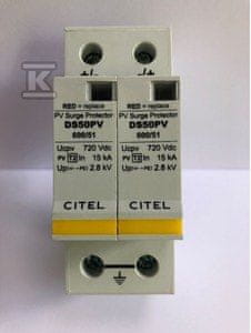 slomart Tip 2 odvodnik prenapetosti (C) 15/40KA 2P DS50PVS-600/51