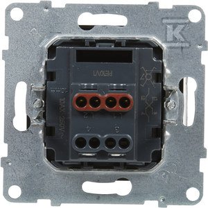 slomart Križni konektor - 10 AX - 250 V~ - vijačni priključki, ČRN SUNO