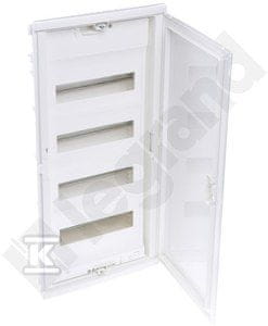 slomart Vgradna razdelilna omarica RWN z belimi izolacijskimi vrati in N+PE sponko 4x12 modularnih (48 modularnih).