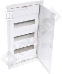 slomart Vgradna razdelilna omarica RWN z kovinskimi vrati in N+PE sponko 3x12 modularnih (36 modularnih)