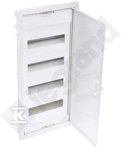 slomart Vgradna razdelilna omarica RWN z kovinskimi vrati in N+PE sponko 4x12 modularnih (48 modularnih)