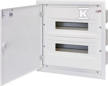 slomart Vgradna razdelilna omarica, kovinska vrata, IP40, ERP18-2