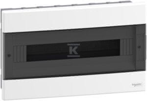 slomart Vgradna razdelilna omarica, Easy9 EU IP40 EZ9EU-1-18-PT-T prozorna vrata 1 vrsta 18 modulov/vrsta