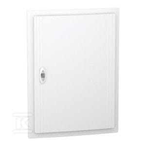slomart Ohišje PrismaSeT XS PSXS-3-18-PT-B, za vgradnjo v steno, bela vrata, 3 vrste, 18 modulov na vrsto, IP40, IK09
