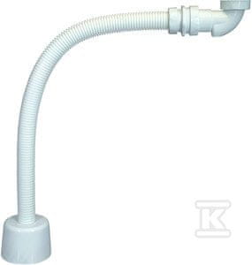 slomart Suhi sifon PUM komplet za odtok umivalnikov in bidejev s fleksibilno cevjo