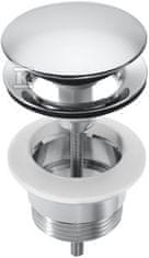 slomart Univerzalni klik-klak čep s kromirano prevleko Ø 65 mm