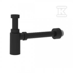 slomart Dekorativni mat črni sifon za umivalnik G 1 1/4"x32"