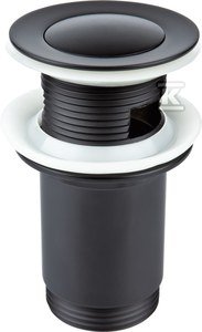 slomart STAR ČRN odtočni čep za umivalnike s prelivom. STAR G5/4"