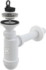 slomart Umivalniški sifon DN32, cedilo iz nerjavečega jekla DN63