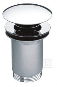 slomart Oblikovalski klik-klak ventil za umivalnike s prelivom fi 66, krom Onnline