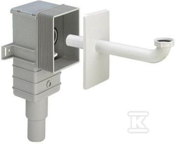 slomart Umivalniški sifon 5/4"x50 / 40 plastični skriti beli = RAL 9010, model 56332