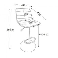 Fort Barski stol TITA -svetlo siva (set 2 kosov)