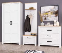 Fort Omara za čevlje TEOLO 3 (bela/hrast)