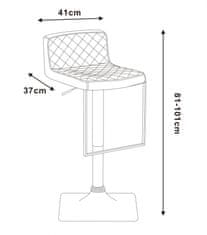 Fort Barski stol MENATI (črna)