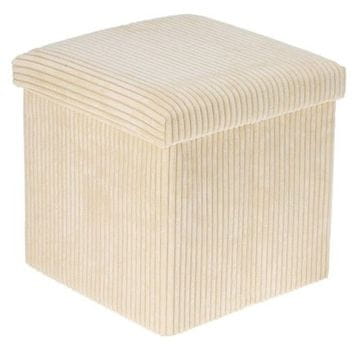 HOMESTYLING Stolček s prostorom za shranjevanje KO-170489980 without 38 cm cream