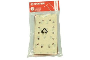 STAYER Brusni papir Sanding paper for LOM 185 sanders, 93 x 186 mm - grain 60, 10 pcs.