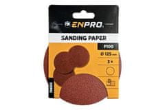 Enpro Brusni papir Sanding paper with Velcro 100/125, 3 pcs.