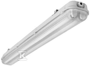 slomart Vodotesna svetilka za LED cevi, MAH PLUS-258 1570mm, 2x58W, T8, G13, IP65, siva