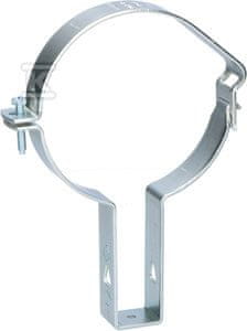 slomart 125 mm nastavljiva pocinkana jeklena podpora za cev (Pluvia)