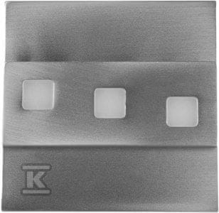 slomart LED stopniščna svetilka Vika, saten, 1.2W, 3100K, toplo bela