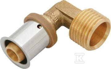 slomart 90° medeninasti koleno GZ ultraPRESS - 26 R3/4"