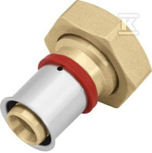 slomart Medeninasta polovična spojka z ravnim tesnilom GW ultraPRESS - 16 G3/4"