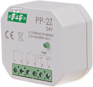 slomart Elektromagnetni rele, 2CO 16A, vgradni, v PDT ohišju, U=7÷30VAC / 9÷40VDC, PP-2Z 24V