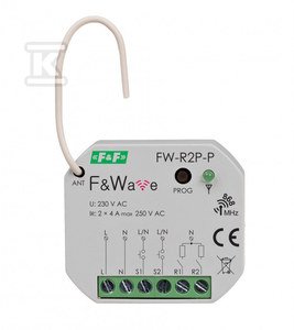 slomart Radijski bistabilni dvojni rele za montažno omarico 60 85÷265v ac/dc, večnamenski, za podometno vgradnjo FW-R2P-P