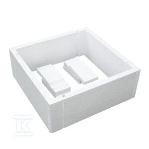 slomart Stabilsound Plus nosilec za tuš kadi 80x80x28 cm kvadrat