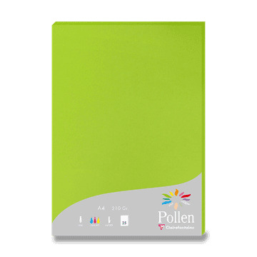 Clairefontaine Barvni dopisni karton, A4, 25 kosov - zelen