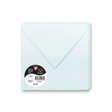 barvna kuverta 165 × 165 mm, limetna, 20 kosov - svetlo modra