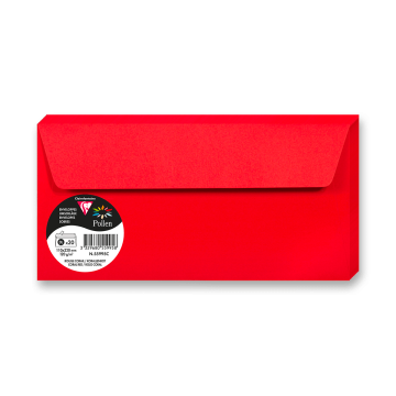 Clairefontaine Barvna ovojnica, DL, samolepilna, 20 kosov - koralna