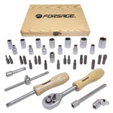 FORSAGE Komplet orodij z nastavki 1/4" (38 kosov)