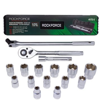 shumee KOMPLET NASADNIH KLJUČEV Z RAGNJO, 1/2 NASADNIH KLJUČEV, 17-DELNI PREMIUM