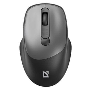 Defender FEAM MM-296 (52298) tiha brezžična miška, ergonomska črna/siva