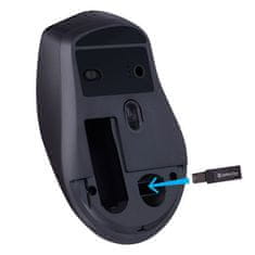 Defender EFFECT X MS-095 (52095) 5 gumbov tiha brezžična miška, ergonomska