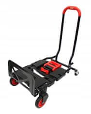 shumee 120 KG MOBILNI 2-V-1 SKLADIŠČNI TRANSPORTNI VOZIČEK