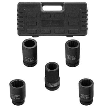 ROCKFORCE Komplet udarnih nastavkov 1" 12-koničastih 27-41 mm