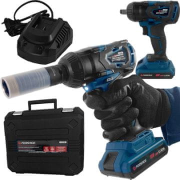 shumee Forsage 1/2" 450 Nm 18V 2.0 Ah brezkrtačni akumulatorski udarni ključ