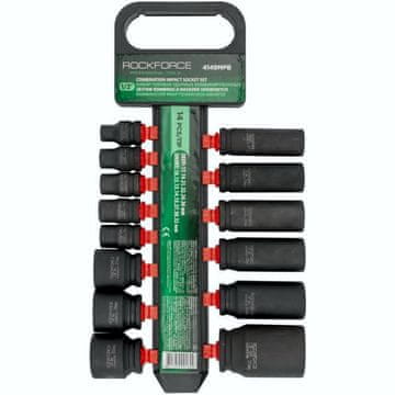 ROCKFORCE 1/2" komplet udarnih nastavkov, dolžine 10-36 mm