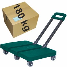 shumee Zložljiv transportni voziček s platformo 180 kg