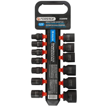 shumee Komplet udarnih nastavkov 1/2" 10-32 mm, 13 kosov