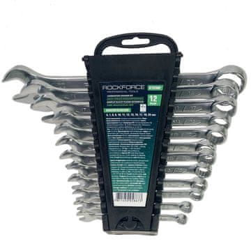 ROCKFORCE Komplet kombiniranih ključev 6-22 mm, 12 kosov