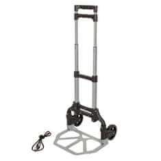 ROCKFORCE Zložljiv ročni transportni voziček s platformo 80 kg