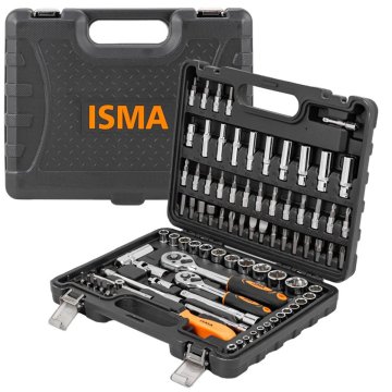shumee Komplet nasadnih ključev, 94 kosov, v kovčku