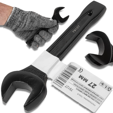 shumee FORCEKRAFT PLOŠČATI ODPRTI KLJUČ ZA RISANJE 27 mm 180 mm Cr-Mo