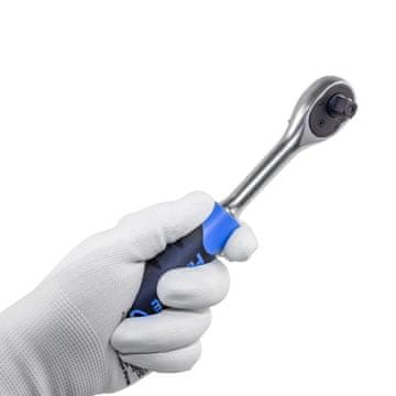 FORSAGE Ravna raglja z gumijastim ročajem 3/8" 45 zob