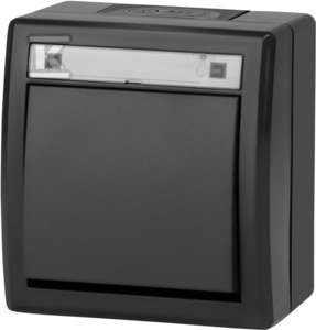 slomart Nadometno stikalo N/T, enopolno preklopno IP55, antracit AQUANT 2K