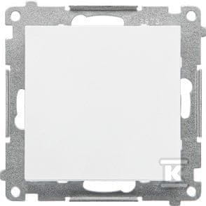 slomart Stopniščno stikalo brez piktograma (modul) 10 AX, 250 V~, hitri priključki: Mat bela, SIMON55